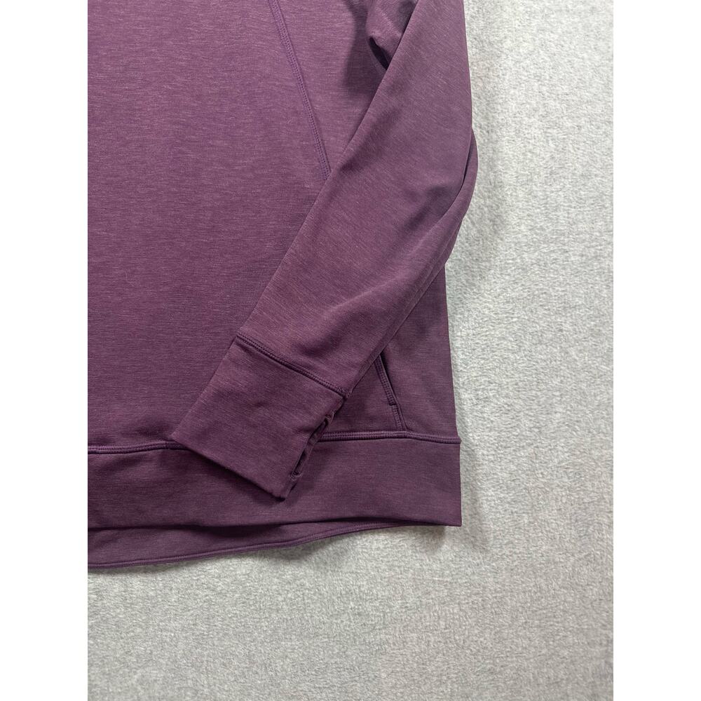 Sweaty Betty Pullover Sweatshirt Women's Size Medium Purple Hooded Long Sleeves - Picture 4 of 5